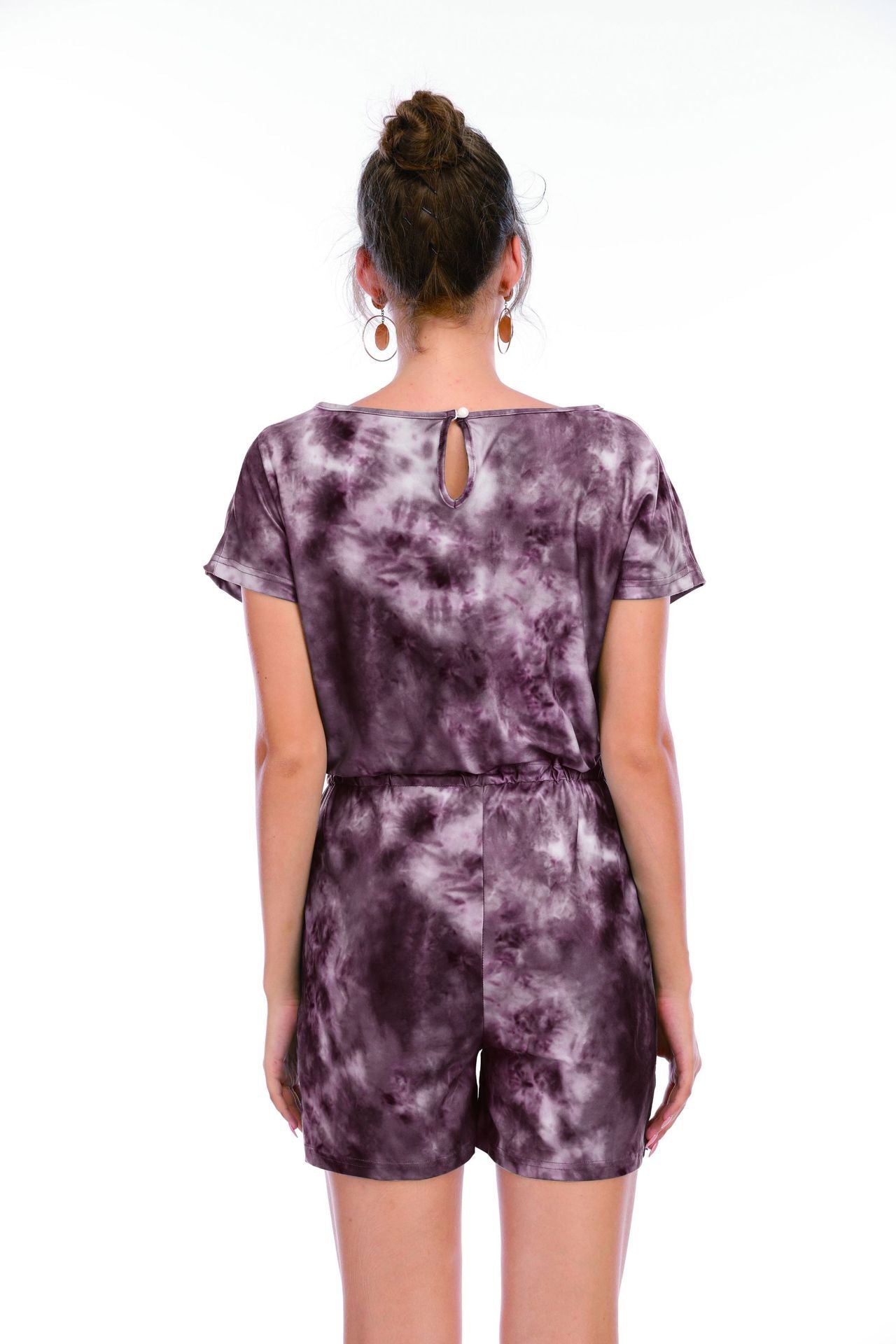 Short Tie-dye Jumpsuit