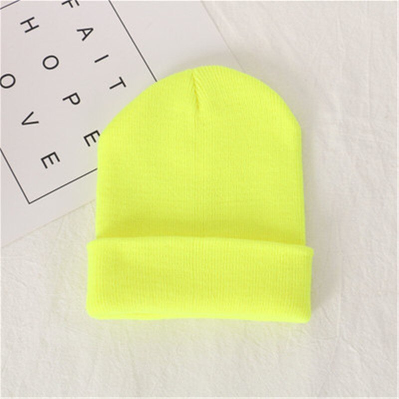 Knitted wool hat autumn and winter