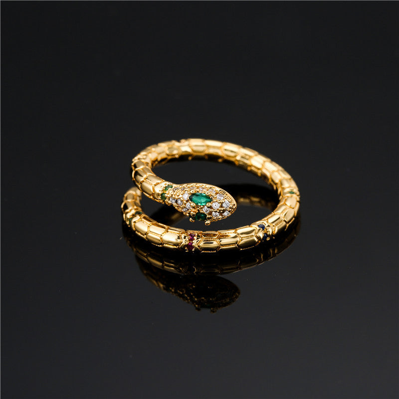 Fashion Gold Color Snake Ring For Women