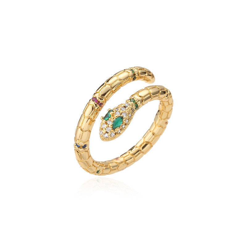 Fashion Gold Color Snake Ring For Women