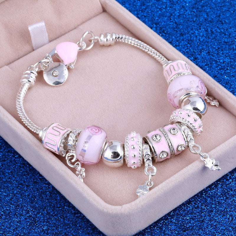Alloy Four-leaf Pendant Bracelet