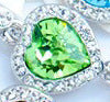 Heart-shaped Crystal Diamond Bracelet