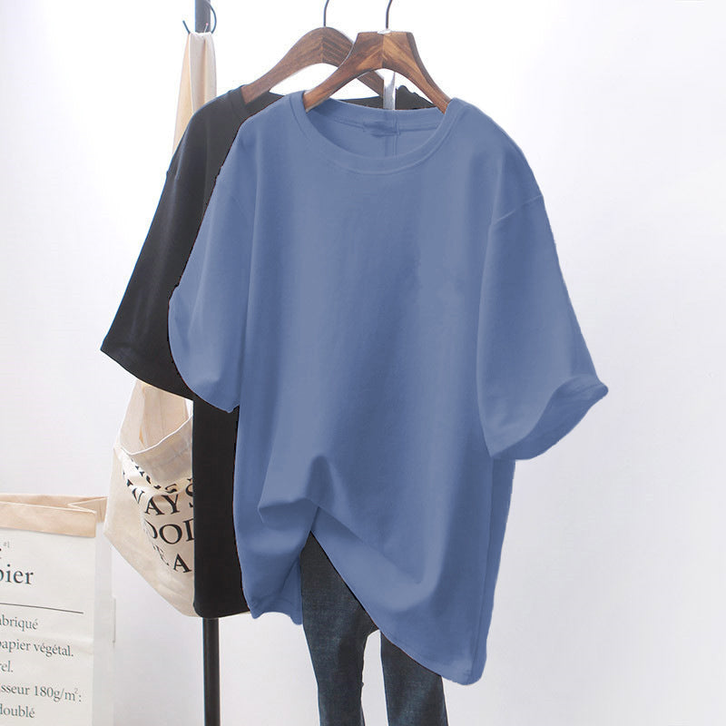 Design Sense Niche Clothes Chic White Loose Short-sleeved T-shirt