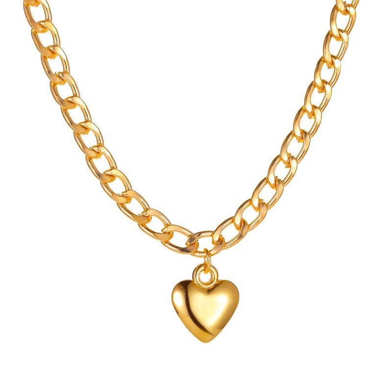 Jewelry Punk Style Thick Clavicle Chain