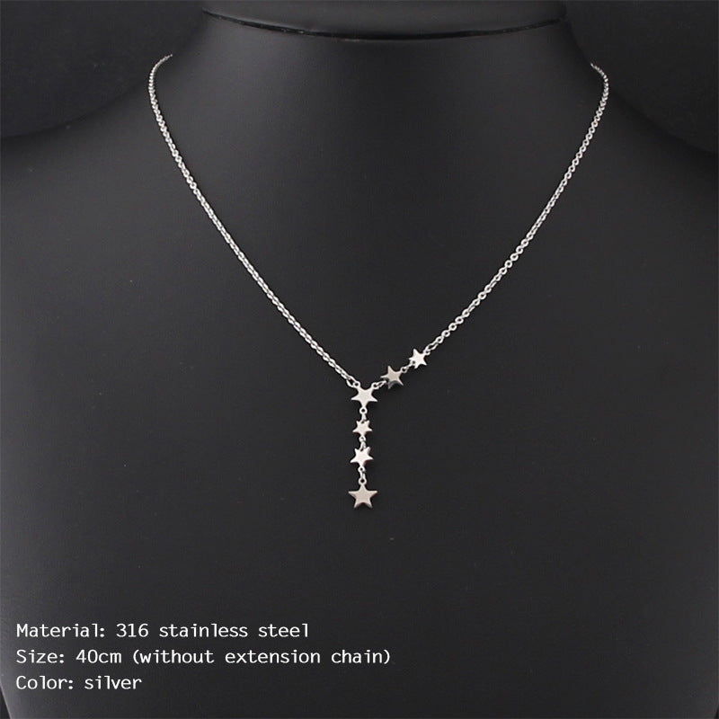 Cross Bead Clavicle Chain