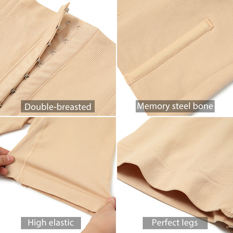 Button Adjustment Seamless Straight Angle Body Shaping Pants