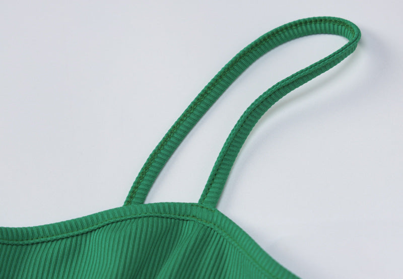 Fashion Solid Strap Slim Strapless Top