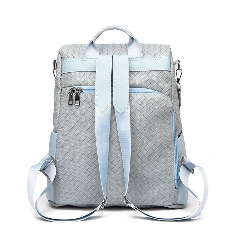 Retro Fashion Woven One Shoulder Portable Backpack