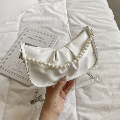 Pearl Chain Underarm Bag