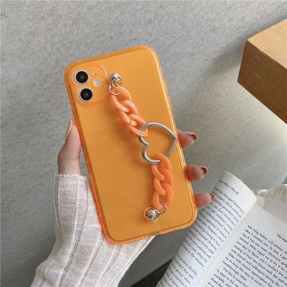 Fluorescent Love Heart Phone Case