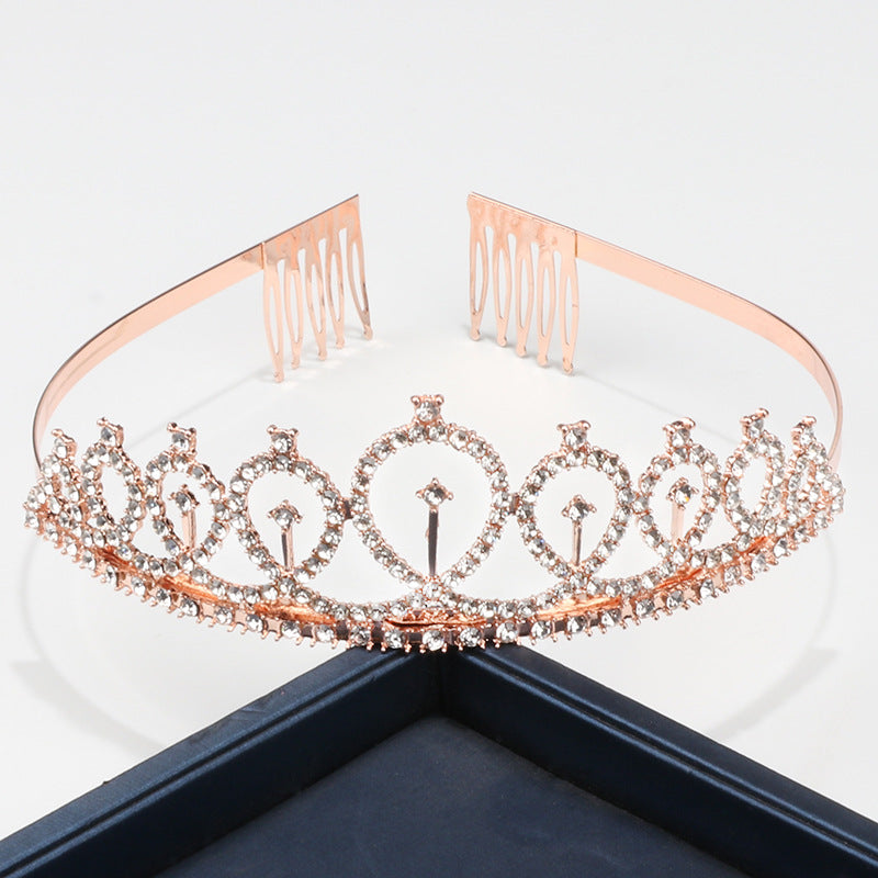 Birthday Crown Bridal Shiny Diamond Hair Accessory