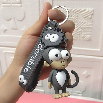 Cute Elephant Keychain Cute Cartoon Cow Car Key Chain