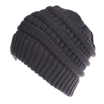 Solid Color Wool Knitted Hat