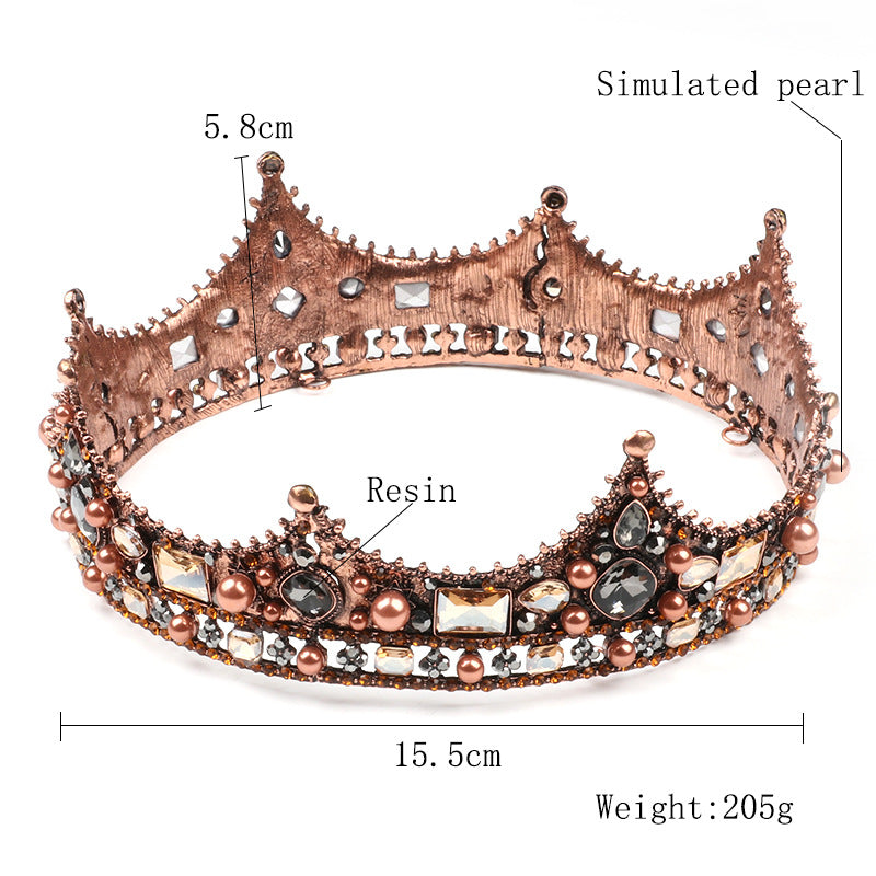 Retro Crown Baroque Full Of Diamonds