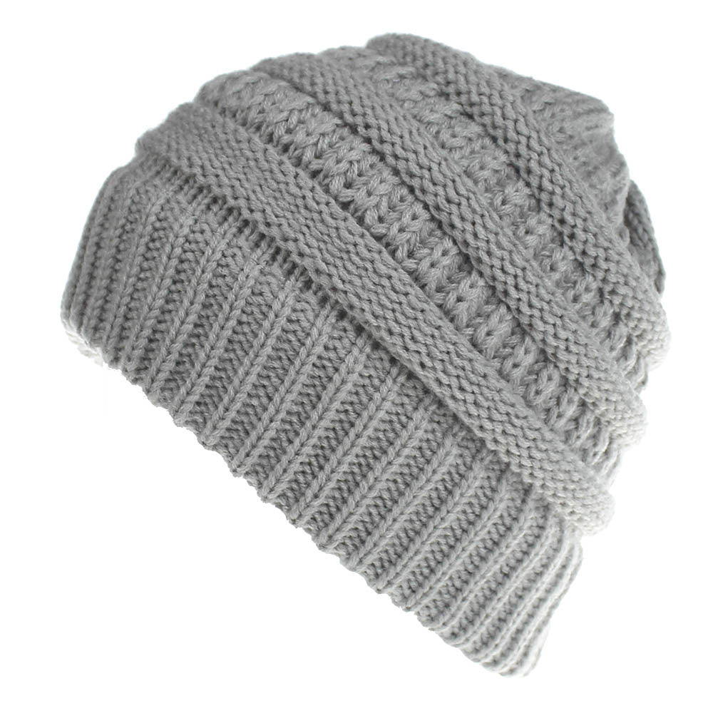 Solid Color Wool Knitted Hat