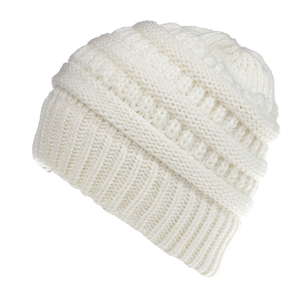 Solid Color Wool Knitted Hat