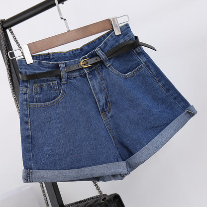 High-Waisted Denim Shorts