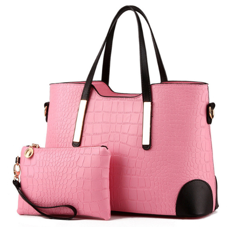 Fashion color matching bag shoulder bag