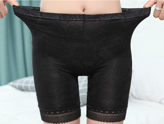 Ice silk high waist flat angle plus size leggings