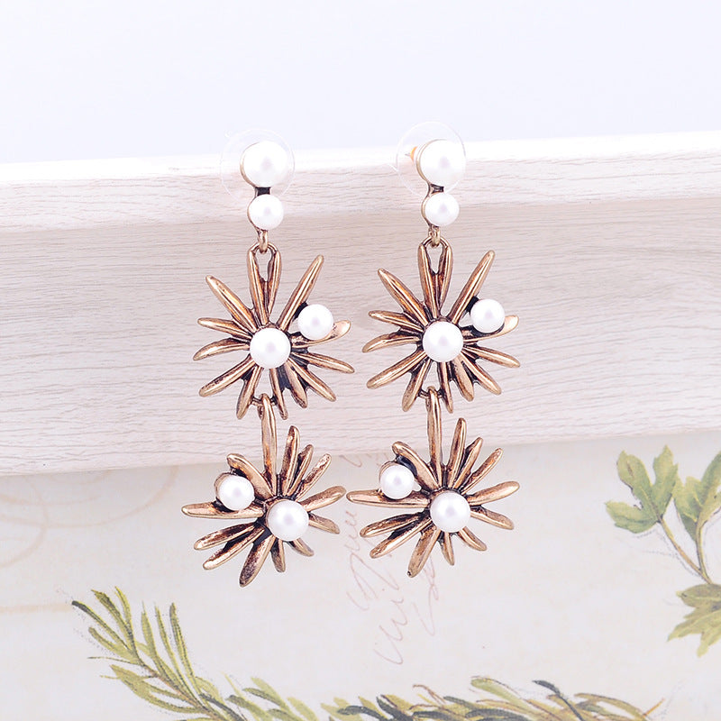 Pearl Alloy Stud Earrings