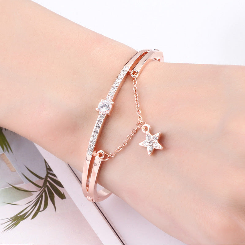 Rose gold fashion bracelet