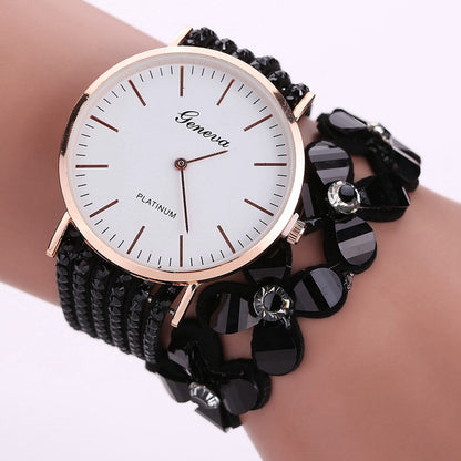 Flowers Watches Women Dress Elegant Quartz Bracelet Watch