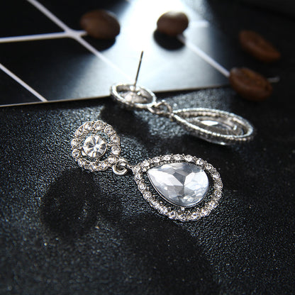 Eight hearts and eight arrows crystal earrings