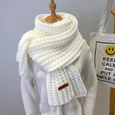 Simple Thick Warm Woolen Scarf