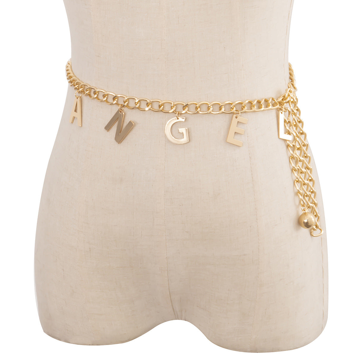 Letter Angel Tassel Chain Waist Chain Women