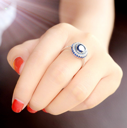 The Vow Ring Sapphire Blue Ring