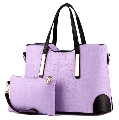 Fashion color matching bag shoulder bag