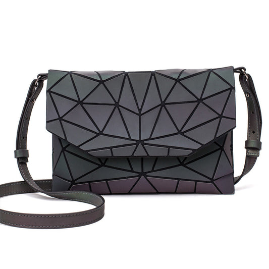 Luminous geometric crossbody bag