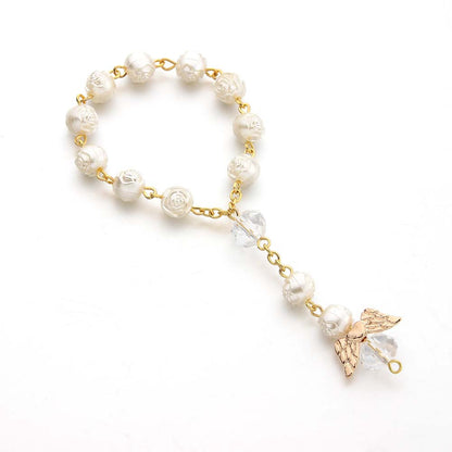 Angel Rosary Christening Baptism Bracelets