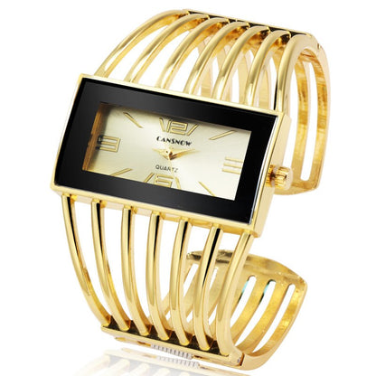 Luxury Fashion Rose Gold Bangle Watch