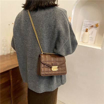 one-shoulder diagonal small square bag