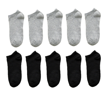 Socks Men And Women Solid Color Boat Socks