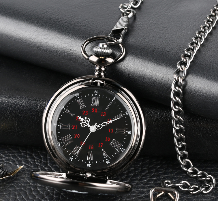 I LOVE YOU FOREVER" POCKET CHAIN WATCH