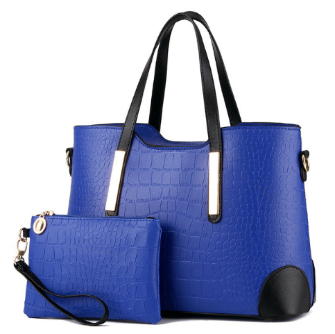 Fashion color matching bag shoulder bag