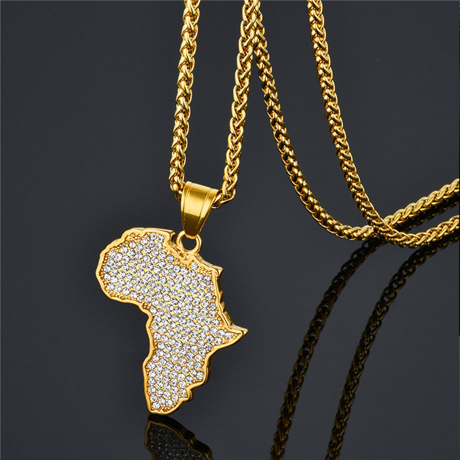 Map necklace