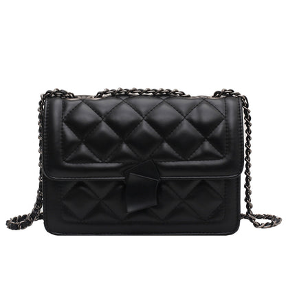 trendy fashion texture bag one-shoulder small square bag