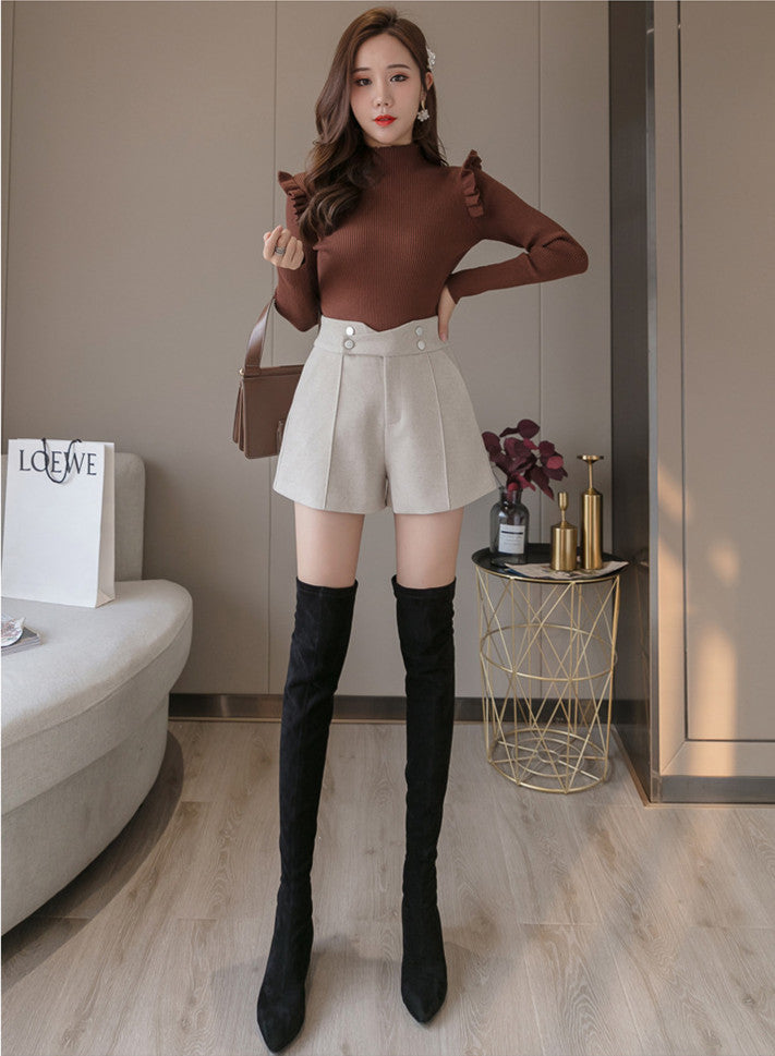 Wide Leg Loose Skinny High Waist Shorts