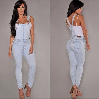 ripped denim overalls