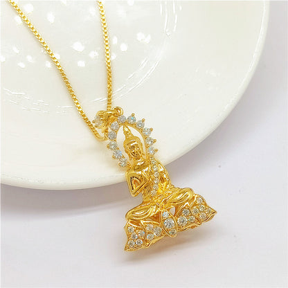 Buddha Pendant unisex necklace