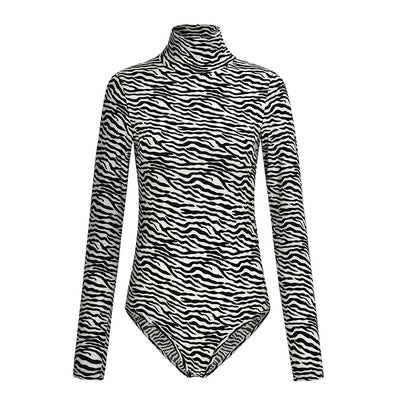 Zebra print bodysuit