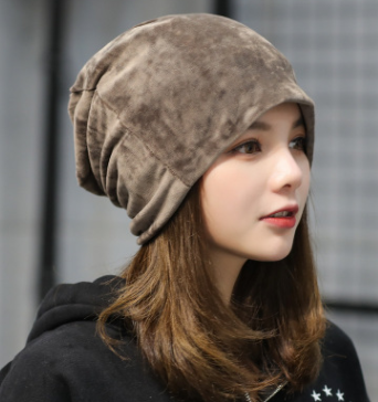 Autumn and winter new plush head cap