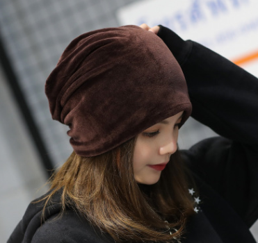 Autumn and winter new plush head cap