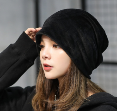 Autumn and winter new plush head cap