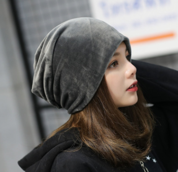 Autumn and winter new plush head cap