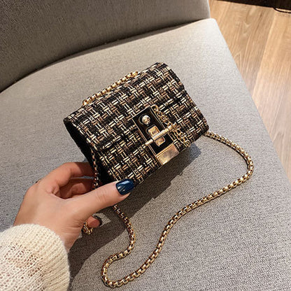 chain casual small square bag