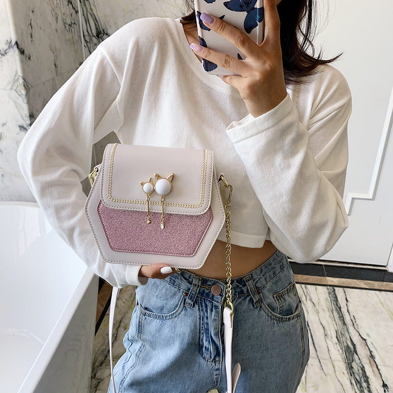 Trendy wild one-shoulder bag